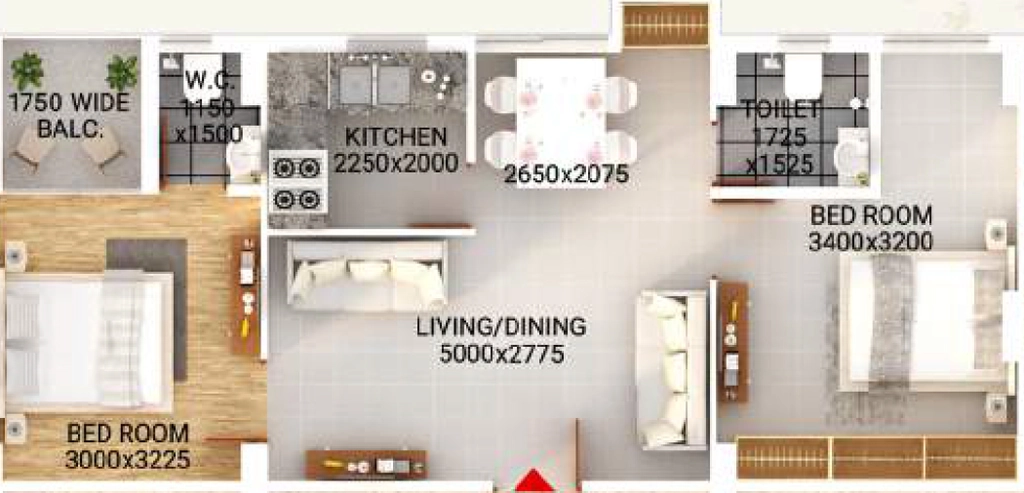 2 BHK Flat in TN Sanctum Harmony in Sonarpur, Kolkata - Image 908908
