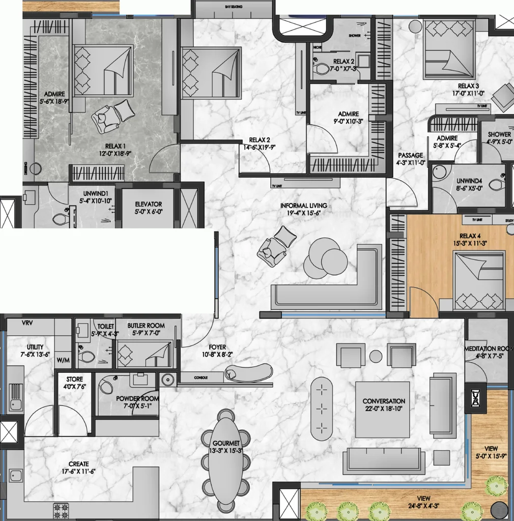 4 BHK Flat in Avinya Elite in Kilpauk, Chennai - Image 908075