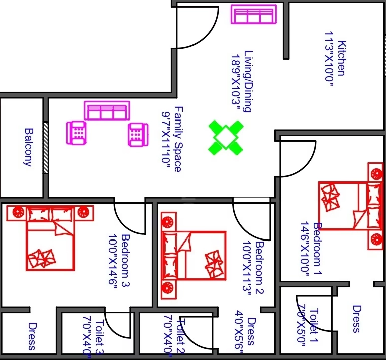 3 BHK Flat in Thulasi Manoj Malola in Madipakkam, Chennai - Image 908077