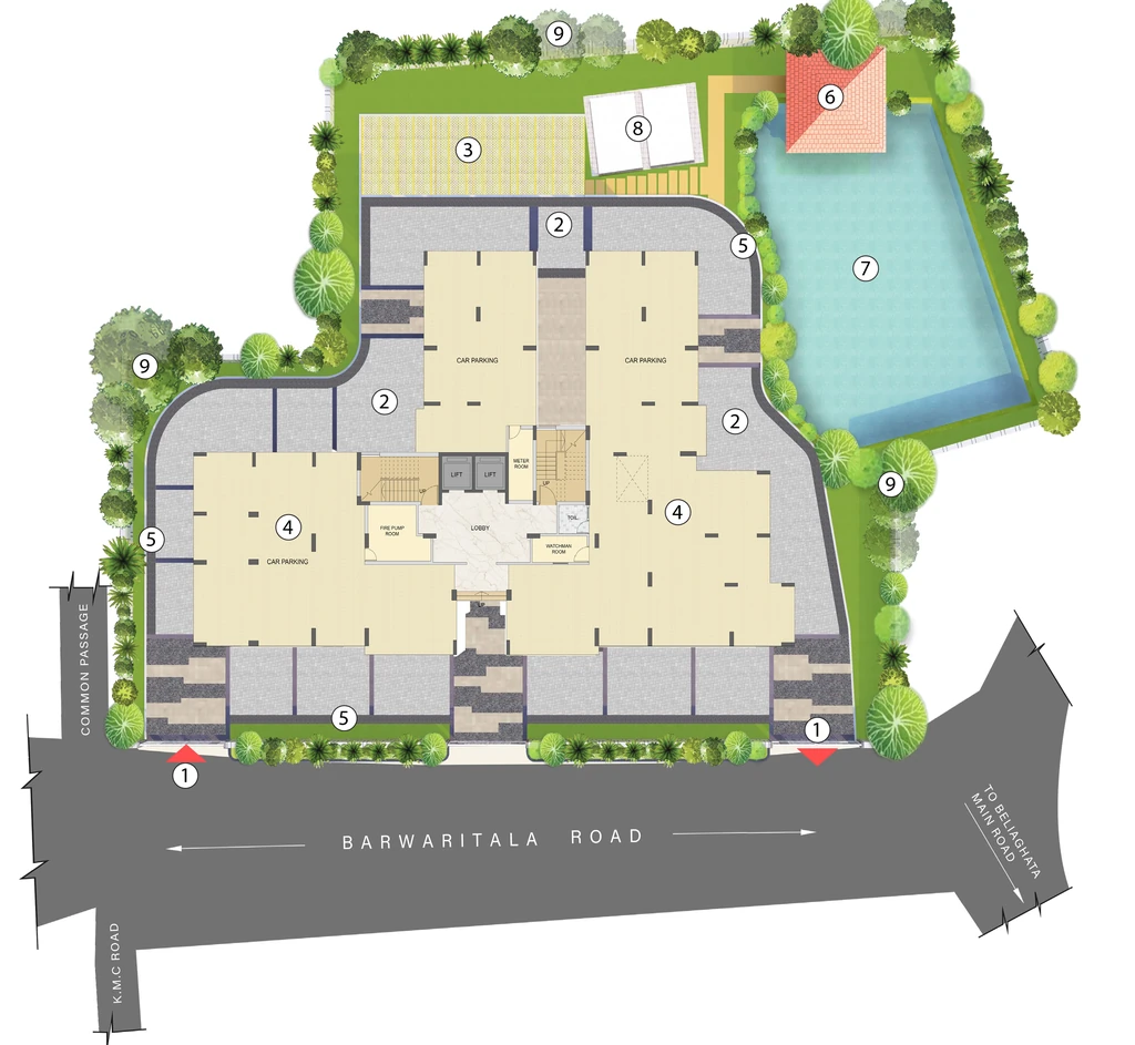 Master Plan of Ajmir Exotica in Beleghata, Kolkata - Image 380124