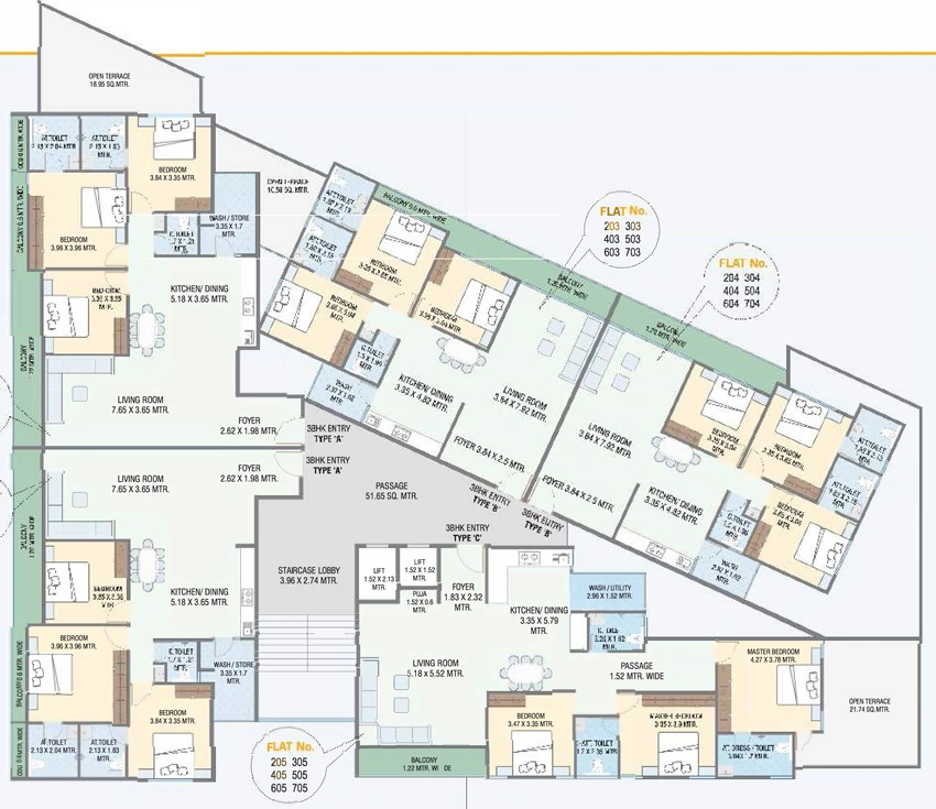 Floor Plan of Balaji Capital in Waghodia Road, Vadodara - Image 380171