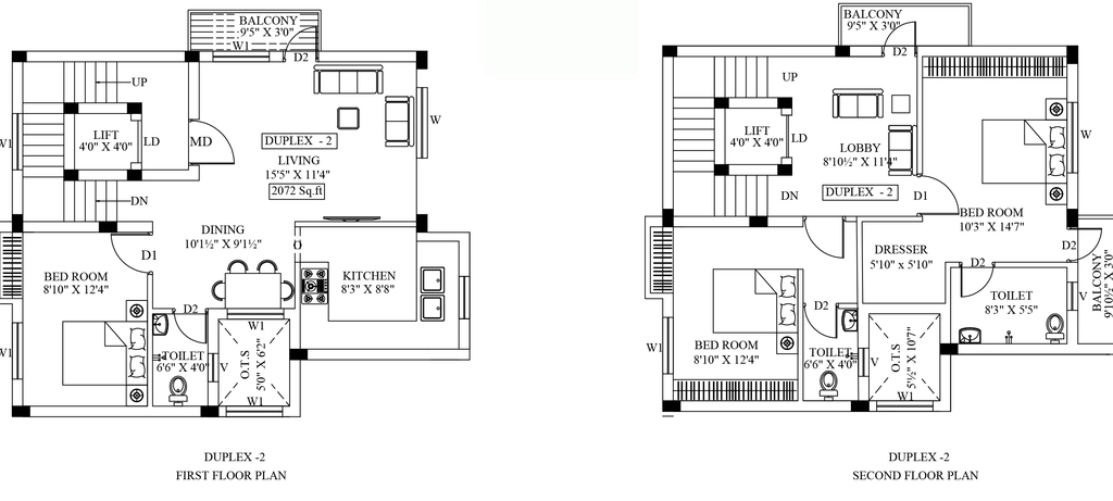 3 BHK Duplex in Greenwich Lux in Thiruvanmiyur, Chennai - Image 908162