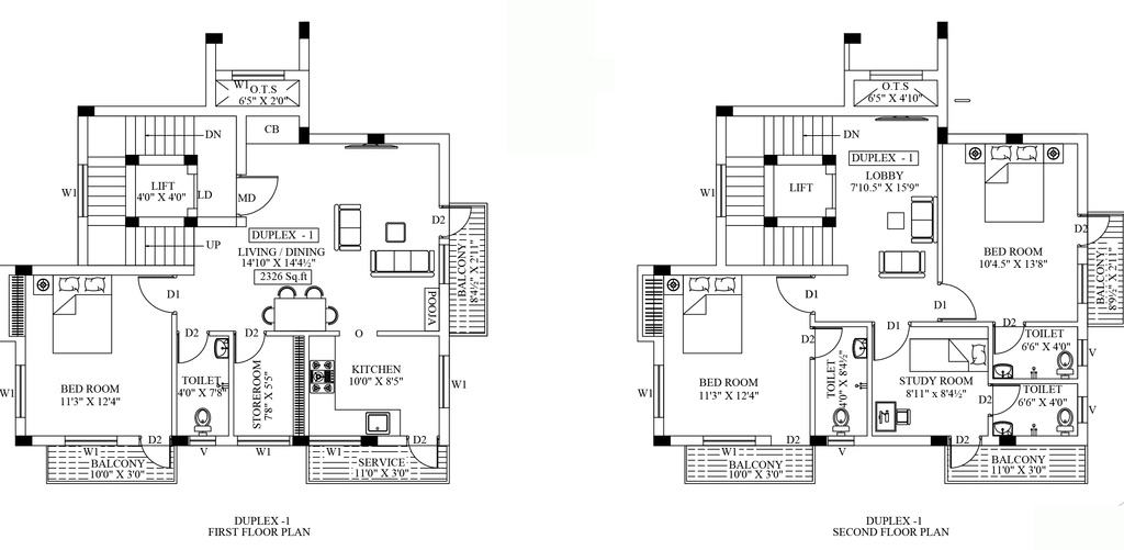 3 BHK Duplex in Greenwich Lux in Thiruvanmiyur, Chennai - Image 908163