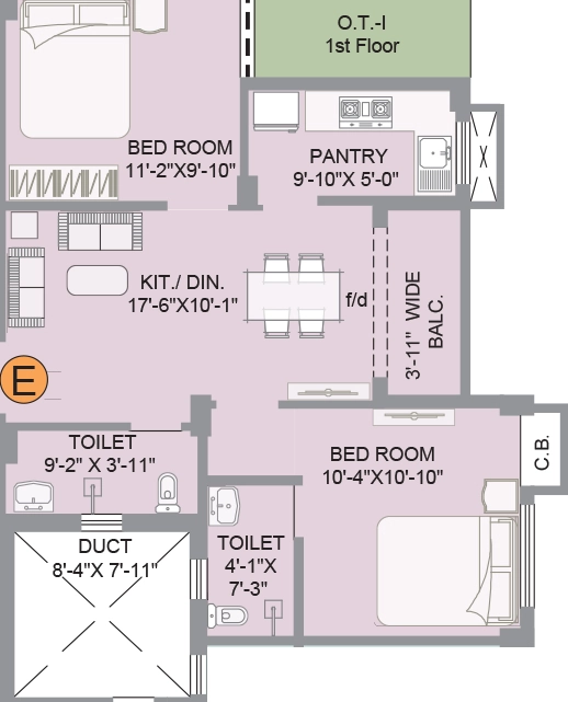 2 BHK Flat in Skyline Homes in Sonarpur, Kolkata - Image 908887