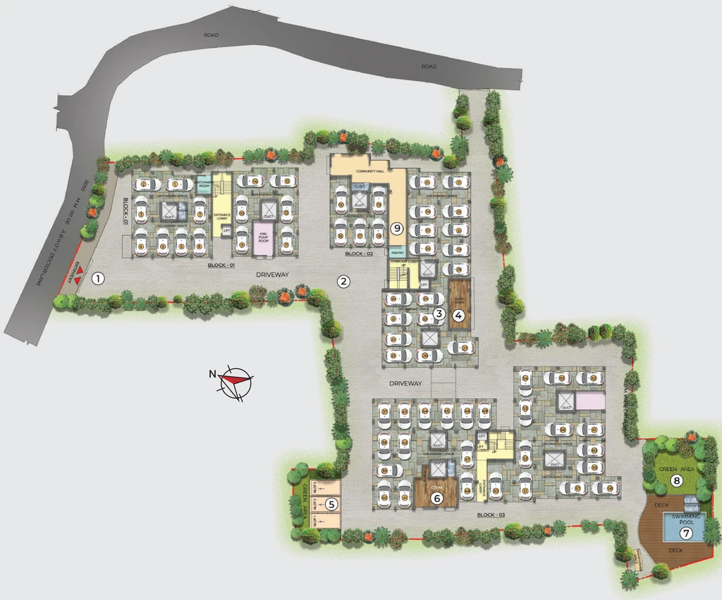 Master Plan of Skyline Homes in Sonarpur, Kolkata - Image 382006