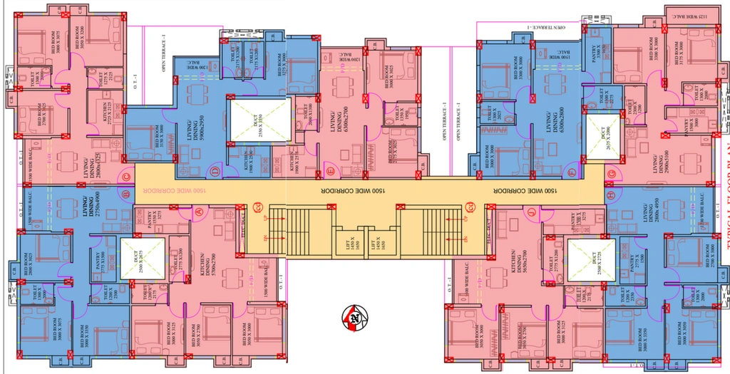 Floor Plan of Pelican Pitrashish Sky Walk in Narendrapur, Kolkata - Image 381721