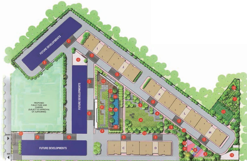Master Plan of Adani Shantigram - Aster in Vaishnodevi Circle, Ahmedabad - Image 22287