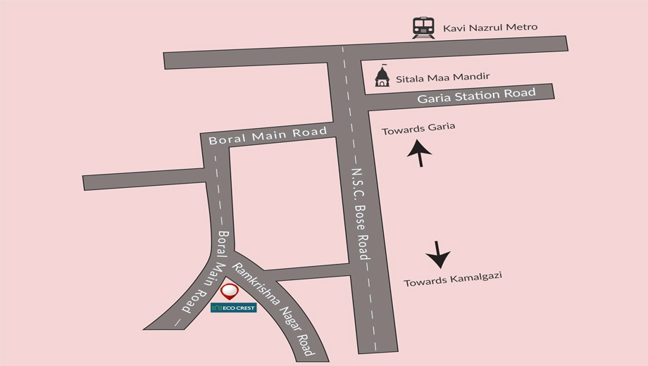 Location of Shrachi Eco Crest - Image 381982