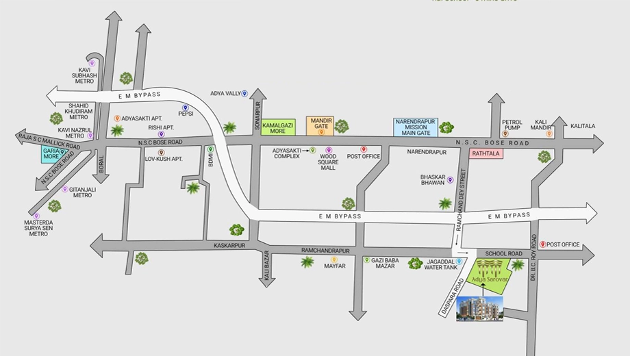 Location of Bengal Adya Sarovar - Image 381621