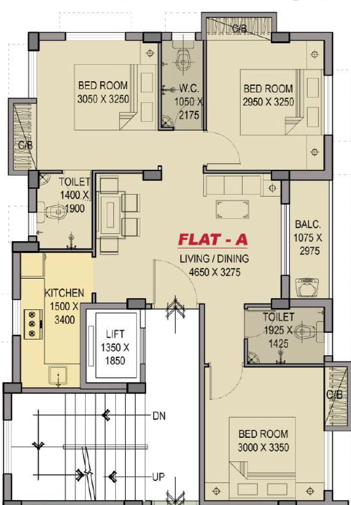 3 BHK Flat in Anjaneya Sunflower Square in Kalikapur, Kolkata - Image 908718
