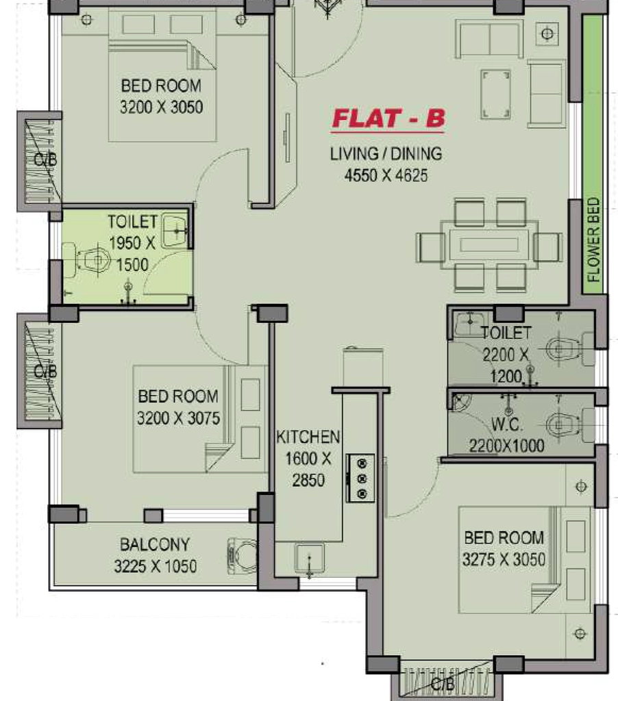 3 BHK Flat in Anjaneya Sunflower Square in Kalikapur, Kolkata - Image 908719