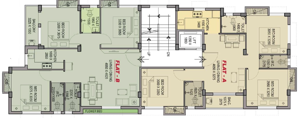Floor Plan of Anjaneya Sunflower Square in Kalikapur, Kolkata - Image 381564