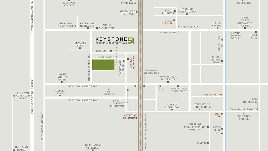 Location of Vihav Keystone 51 - Image 384545