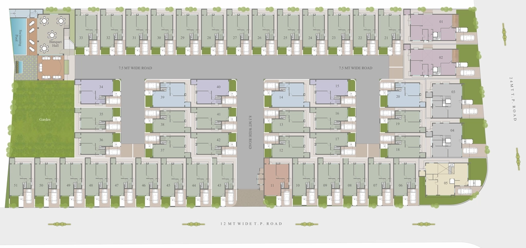 Master Plan of Vihav Keystone 51 in Bhayli, Vadodara - Image 384546