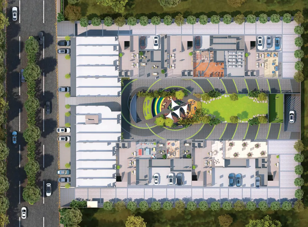 Master Plan of Commercial Sanvicasa Saharsh in South Bopal, Ahmedabad - Image 381226
