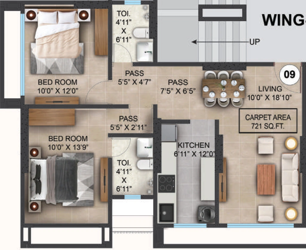 2 BHK Flat in Rockford Satellite Aristia in Andheri East, Mumbai - Image 909374