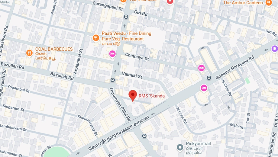 Location of RMS Skanda in T Nagar, Chennai - Image 380670