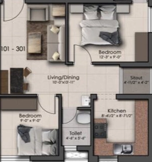 2 BHK Flat in RMS Pranav in Madipakkam, Chennai - Image 908371