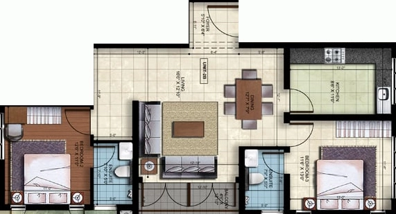 2 BHK Flat in RMS Anugraha in Chetpet, Chennai - Image 908373