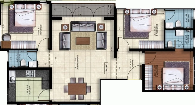 3 BHK Flat in RMS Anugraha in Chetpet, Chennai - Image 908375
