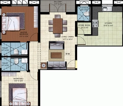 2 BHK Flat in RMS Kalpavriksha in Velachery, Chennai - Image 908389