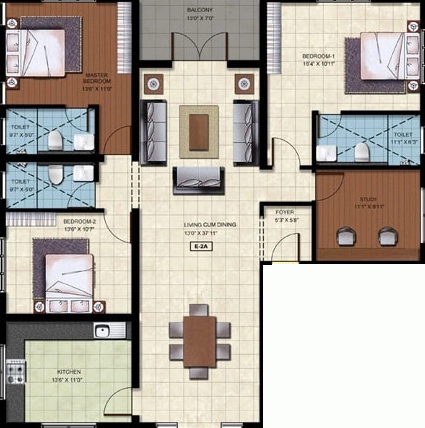 3.5 BHK Flat in RMS Kalpavriksha in Velachery, Chennai - Image 908394