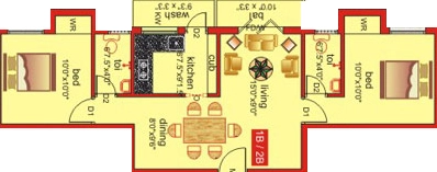 2 BHK Flat in KF Anjana in Nanganallur, Chennai - Image 908480