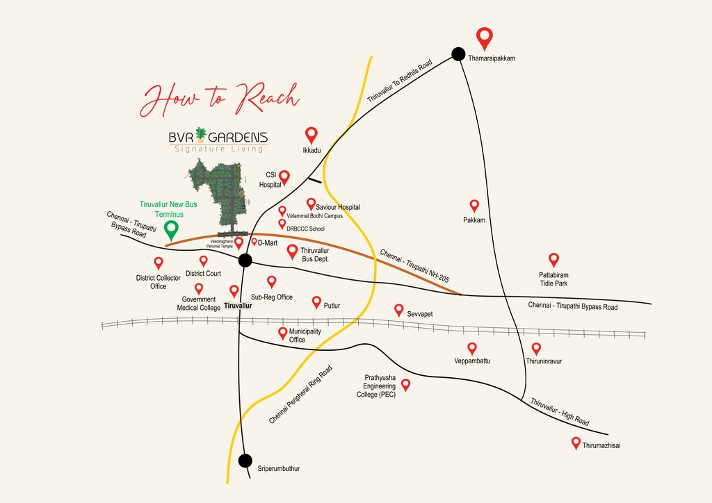 Location of Sakthi BVR Gardens in Thiruvallur, Chennai - Image 381064