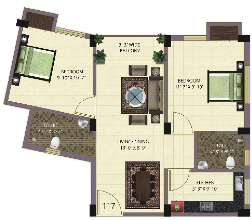 2 BHK Flat in Baron Sonarbhoomi in Sonarpur, Kolkata - Image 909048