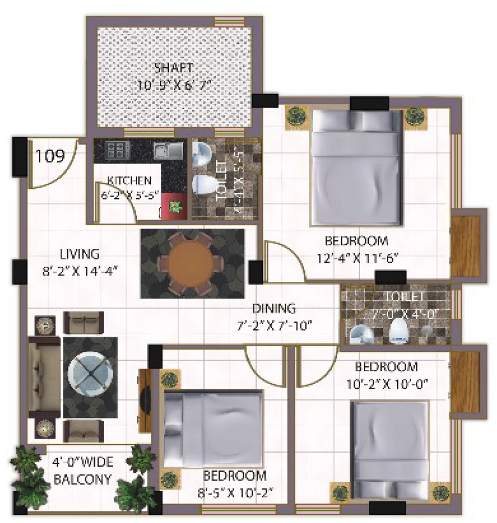 3 BHK Flat in Baron Sonarbhoomi in Sonarpur, Kolkata - Image 909050