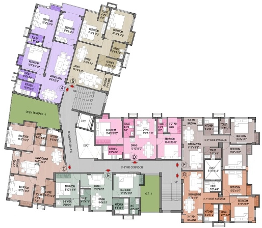 Floor Plan of Baron Sonarbhoomi in Sonarpur, Kolkata - Image 382374