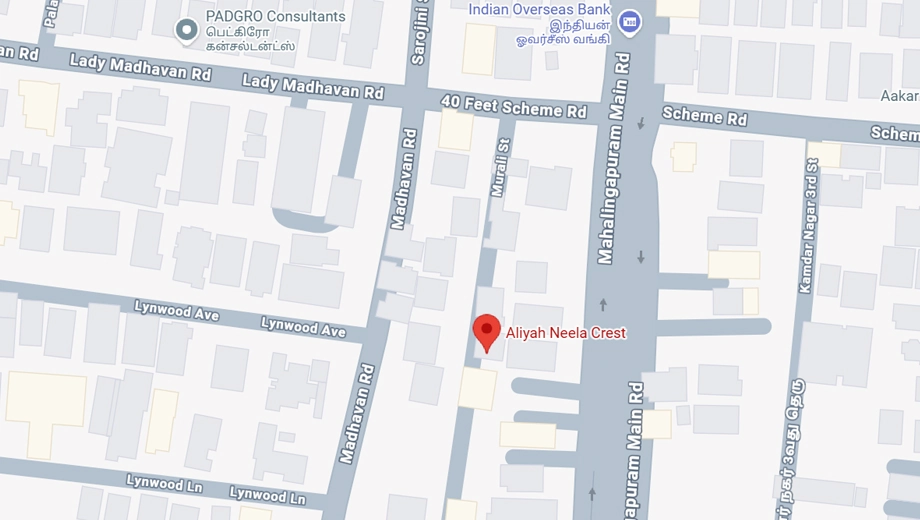 Location of Aliyah Neela Crest in Nungambakkam, Chennai - Image 381313