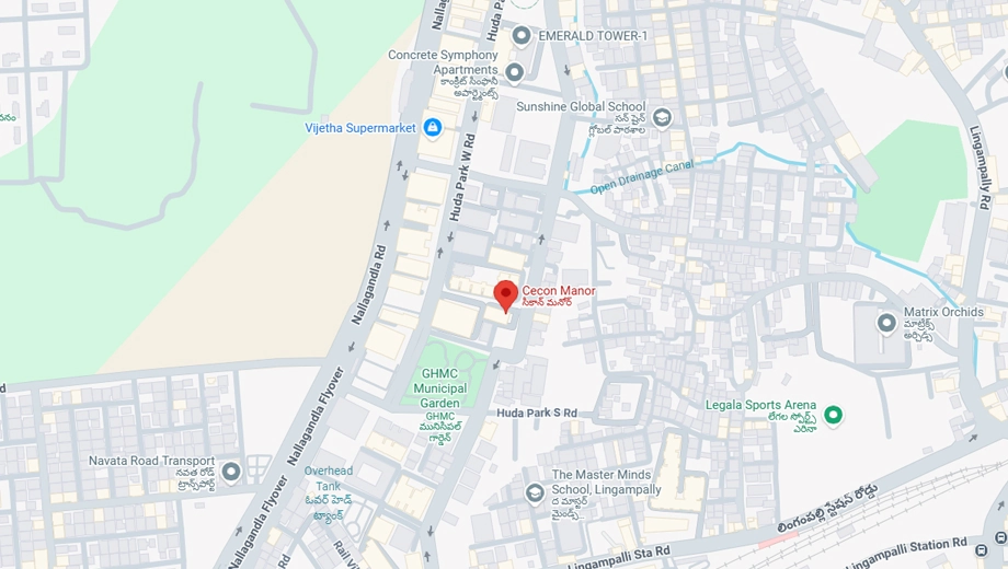 Location of Cecon Manor in Serilingampally, Hyderabad - Image 381615