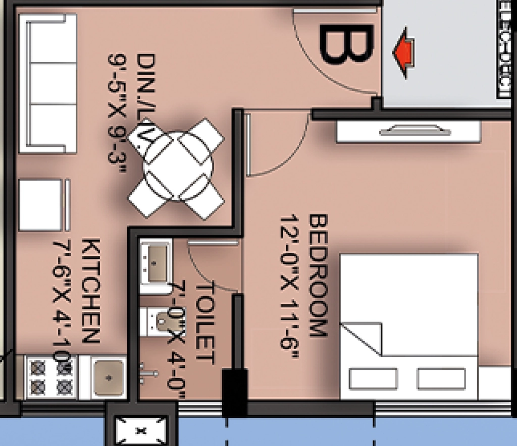 1 BHK Flat in Bhatter Omya in Kalikapur, Kolkata - Image 909077