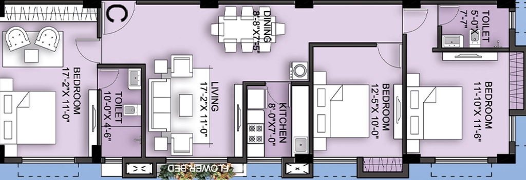 2 BHK Flat in Bhatter Omya in Kalikapur, Kolkata - Image 909081