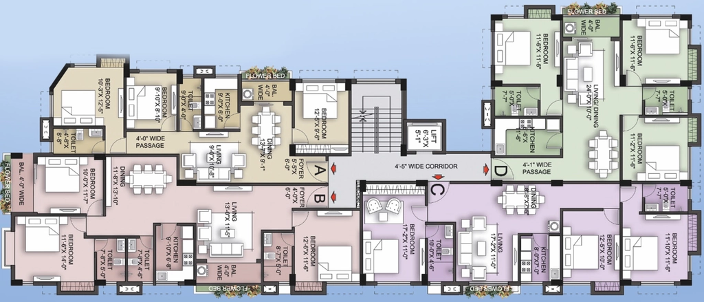 Floor Plan of Bhatter Omya in Kalikapur, Kolkata - Image 382427