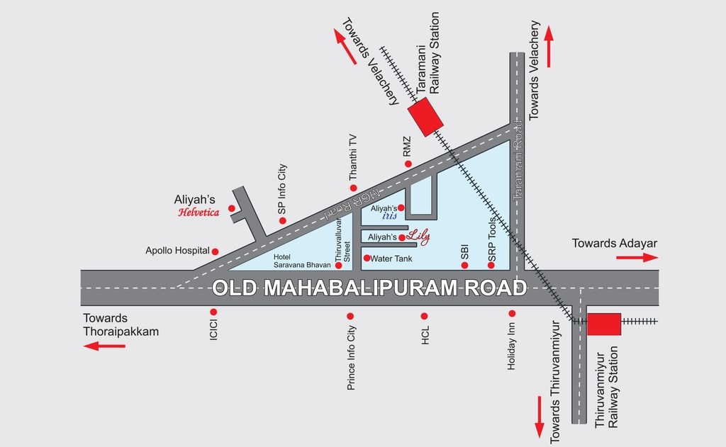 Location of Aliyah Lily in Perungudi, Chennai - Image 381326