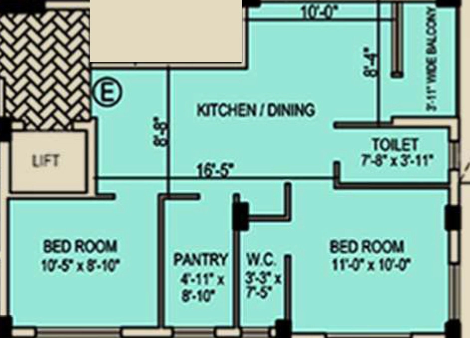 2 BHK Flat in Heavens Gateway in Narendrapur, Kolkata - Image 909107