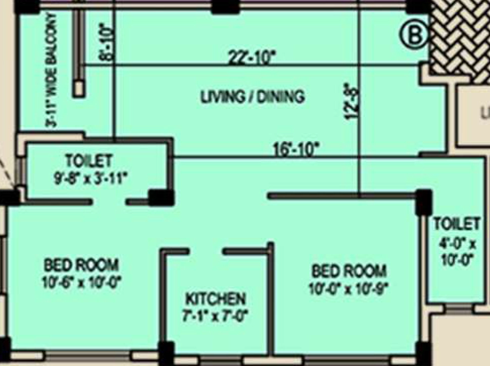 2 BHK Flat in Heavens Gateway in Narendrapur, Kolkata - Image 909108
