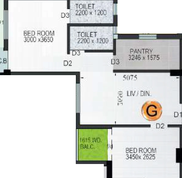 2 BHK Flat in Maa Dakshin Divine in Sonarpur, Kolkata - Image 909131