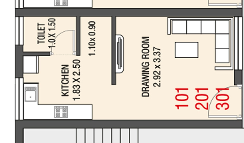 1 RK Flat in Shree Maa Bless in Karjan, Vadodara - Image 908659