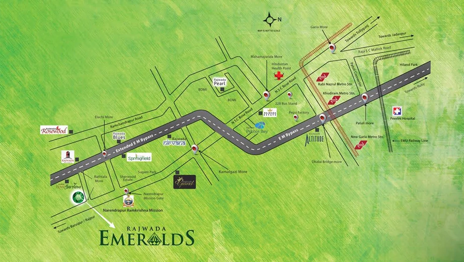 Location of Rajwada Emeralds in Narendrapur, Kolkata - Image 382560