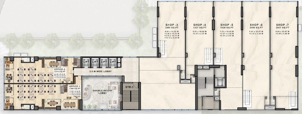 Floor Plan of Splendor Esquina in Andheri East, Mumbai - Image 382463