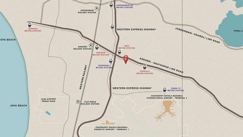 Location of Splendor Esquina in Andheri East, Mumbai - Image 382462