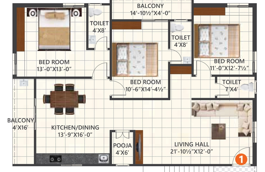 3 BHK Builder Floor in Sri Venkateshwara Nilayam in Suchitra, Hyderabad - Image 908667