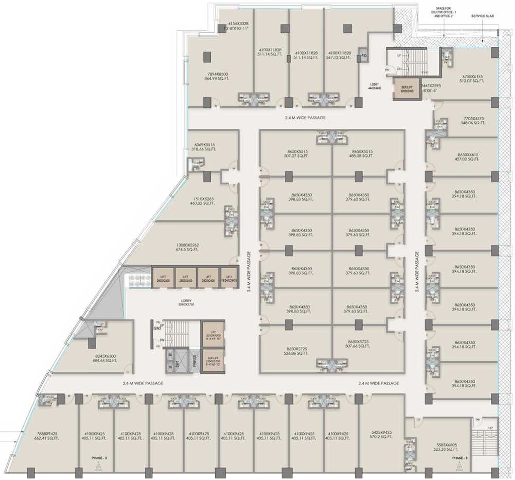 Floor Plan of Skyline Business World in Andheri East, Mumbai - Image 382449