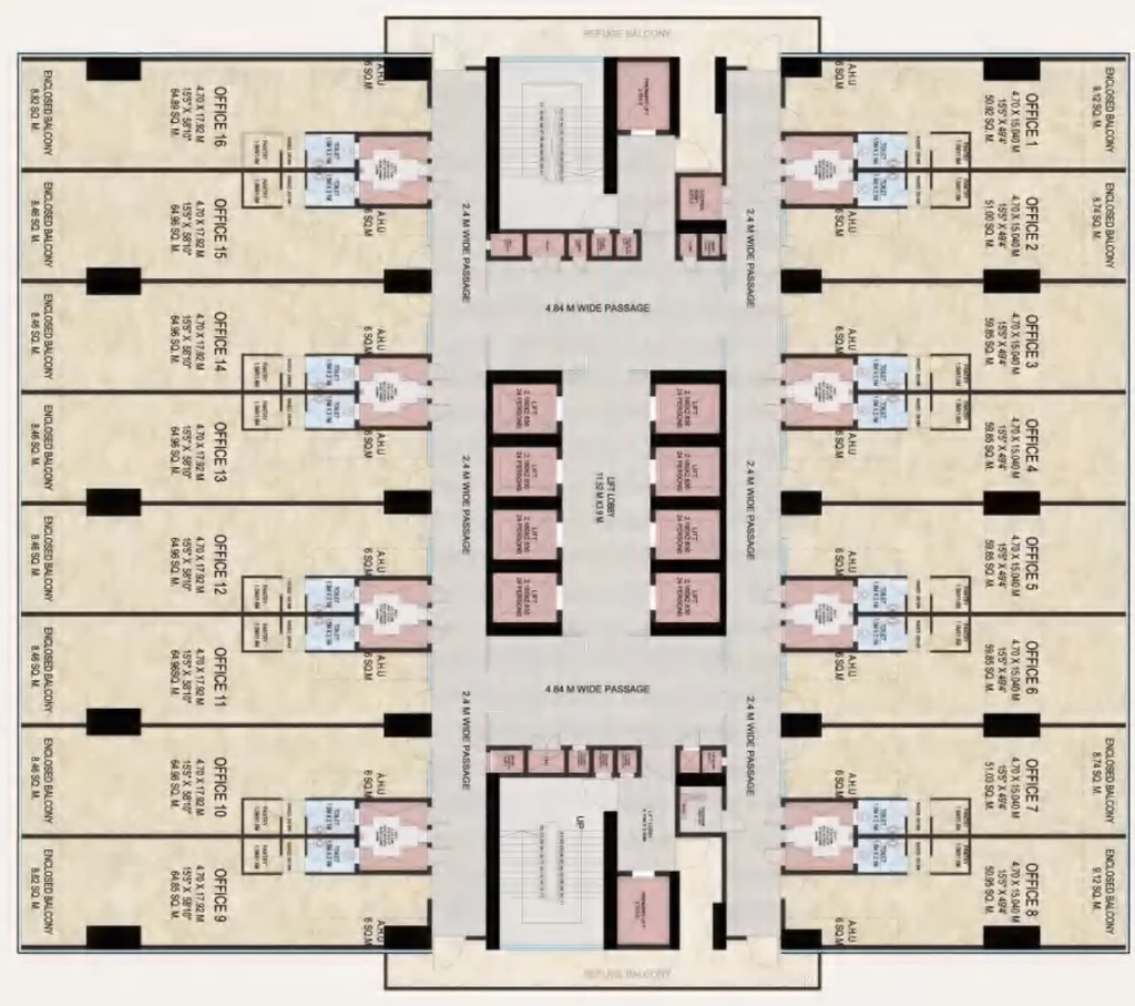 Floor Plan of Shreeji Destiny in Nerul, Navi Mumbai - Image 384557