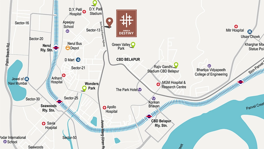 Location of Shreeji Destiny - Image 384556