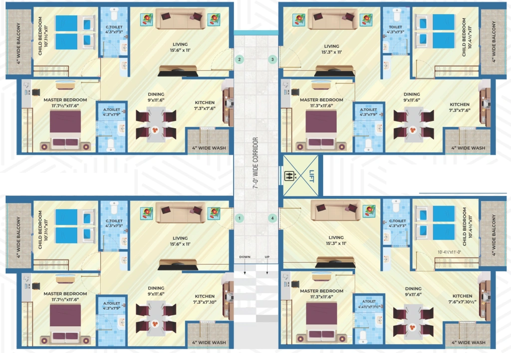 Sample Apartment of Ameya Shine - Image 381580