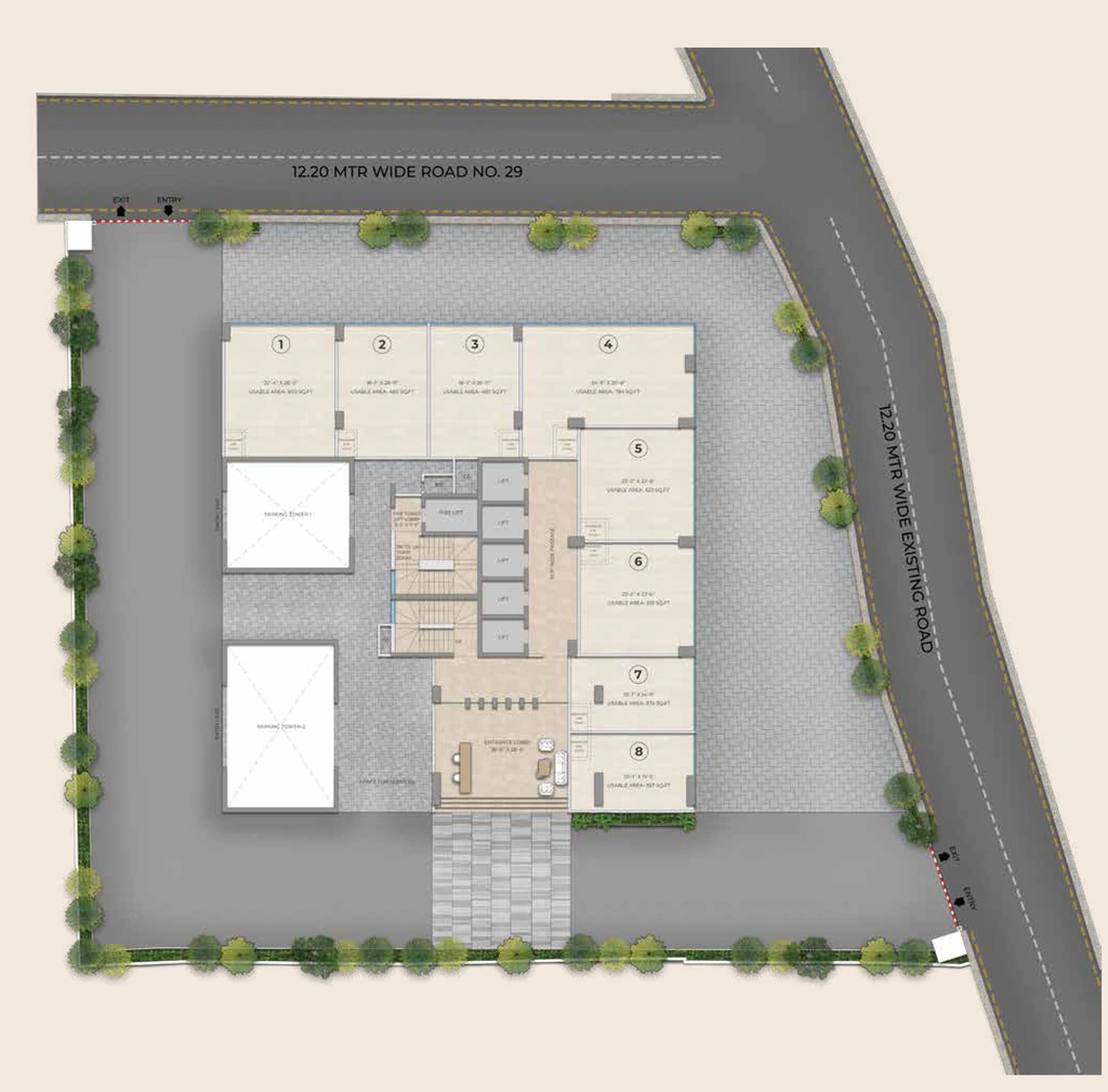 Master Plan of Veedhan Infinity One in Wagle Estate, Thane - Image 382529